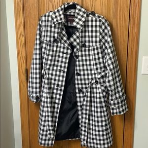 Johnston & Murphy Gingham Trench